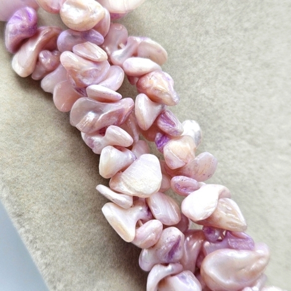 NEW VINTAGE Lavender Purple Stone Large Silver Tone Statement Pendant Necklace - Picture 6 of 7